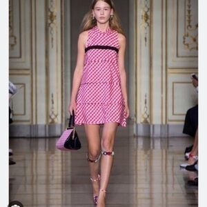 NWT Vivetta Dress Rosalina Mini Ruffle in Gingham Red